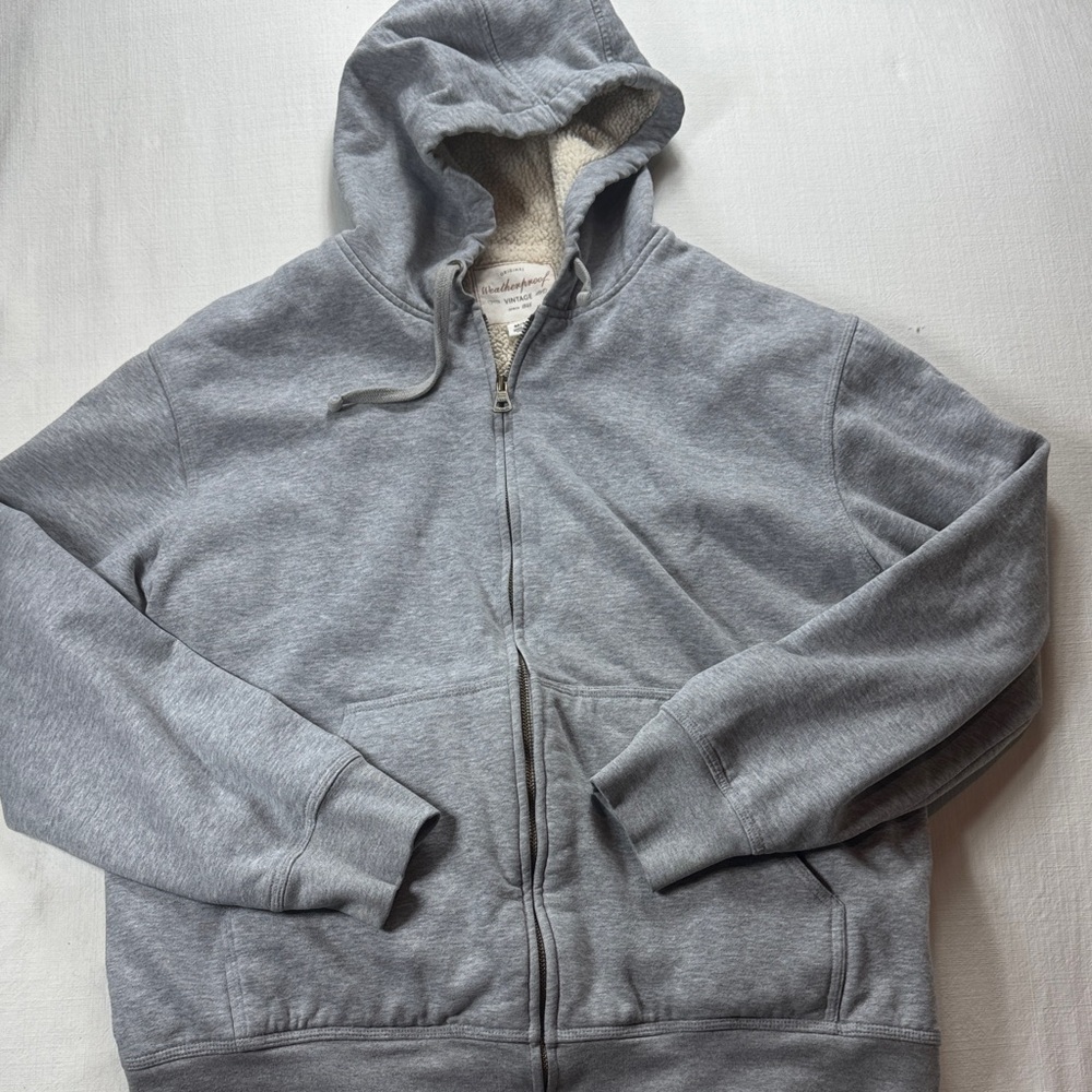 Weatherproof Vintage  Gray Zip-Up Men's Sweater